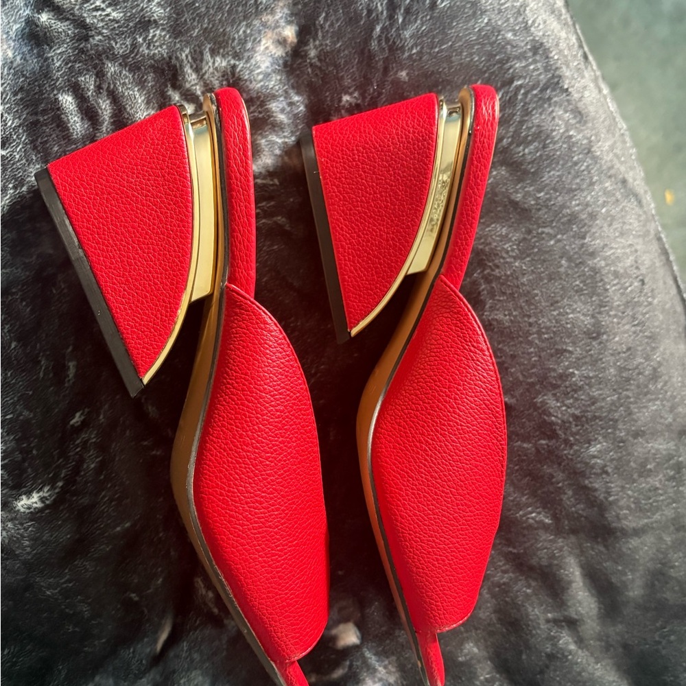 Women's Red Slide Sandals